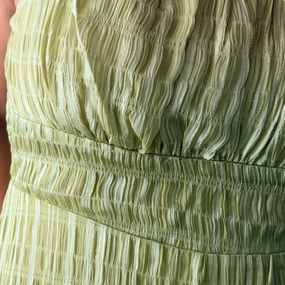 Lulu's Light Green Midi Dress - Picture 3 of 7